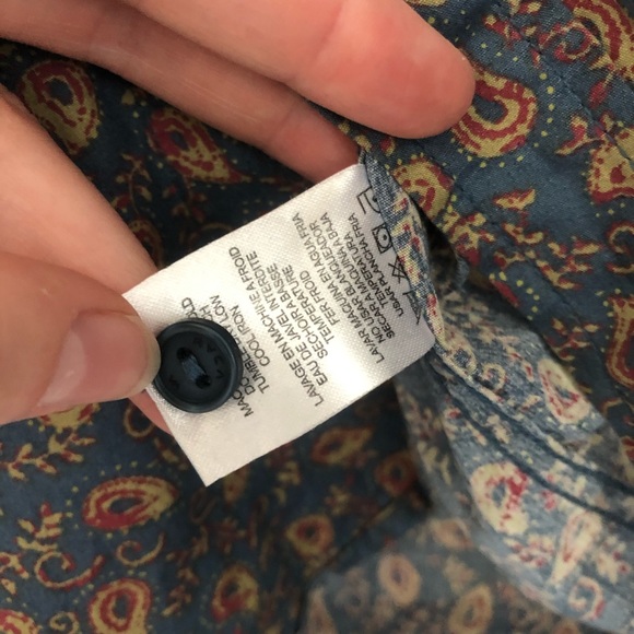 Men’s RVCA Paisley Button Up - Slim Fit - Picture 6 of 6